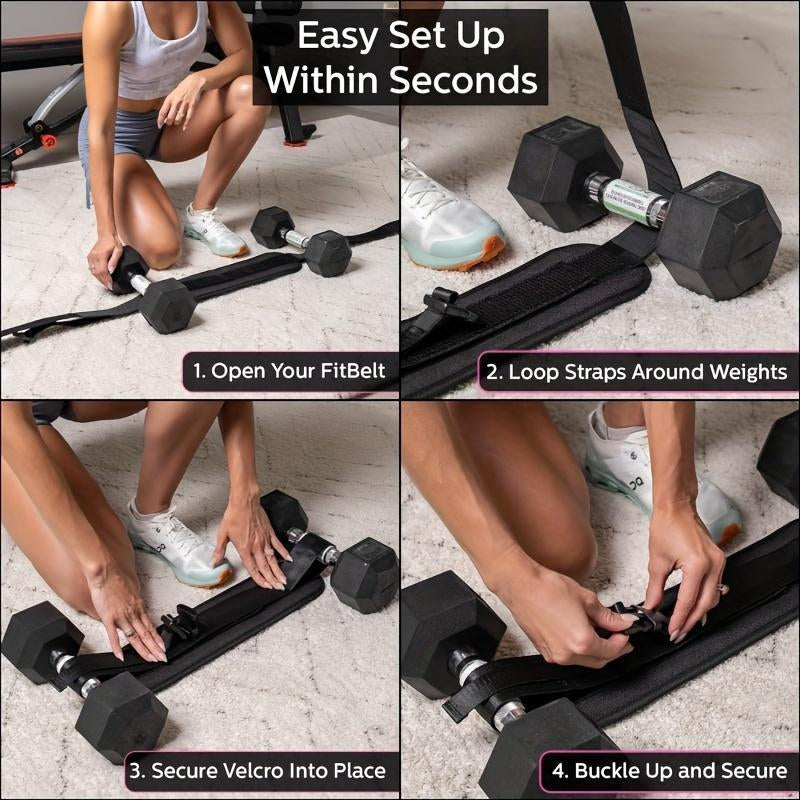 Hip Thrust Adjustable Resistance Weight Belt for Home Workouts, Kettlebell Training & Butt Shaping with Extra Cushioning and Adjustable Resistance Equipment. Resistance Exercise Manual Push-Pull Roller Dumbbell