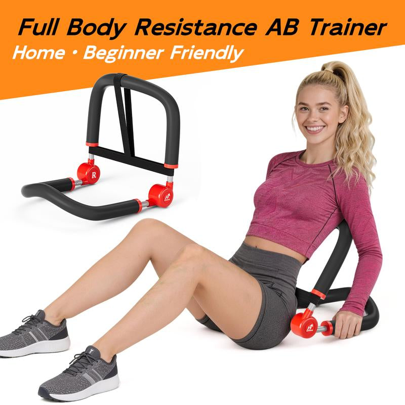 HOPHORSE 10-In-1 AB TRAINER Full Body Workout 3 Resistance Levels 35/44/57 LBS Compact Portable Beginner-Friendly Home & Daily Use