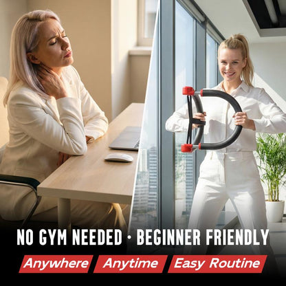 HOPHORSE 10-In-1 AB TRAINER Full Body Workout 3 Resistance Levels 35/44/57 LBS Compact Portable Beginner-Friendly Home & Daily Use