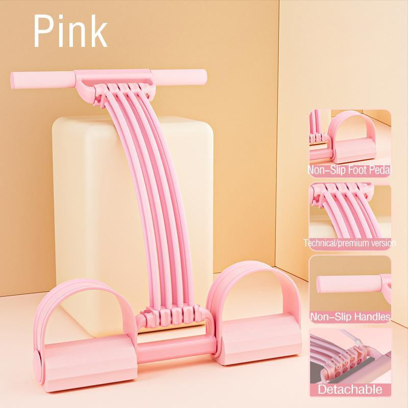 Multifunction Tension Rope, 8-Tube Elastic Yoga Pedal Puller Resistance Band, Elastic Pull Rope Fitness, Full-Body Workout Athome Gym, Exercise Sit-Up, Yoga, Abdominal Training