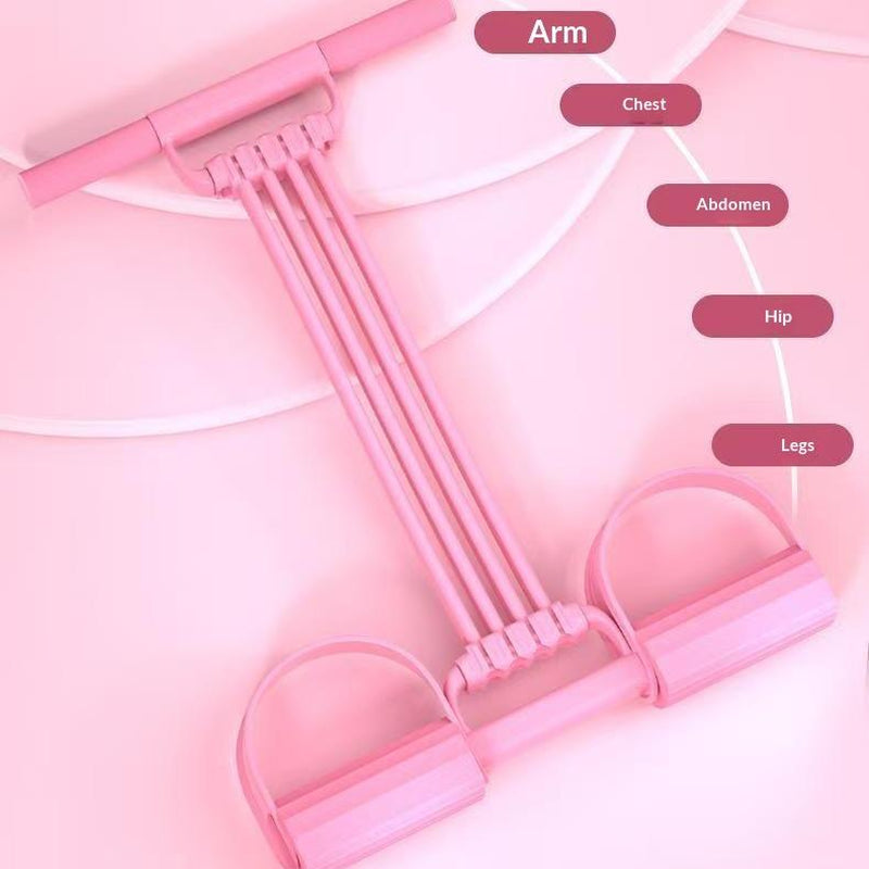 Multifunction Tension Rope, 8-Tube Elastic Yoga Pedal Puller Resistance Band, Elastic Pull Rope Fitness, Full-Body Workout Athome Gym, Exercise Sit-Up, Yoga, Abdominal Training