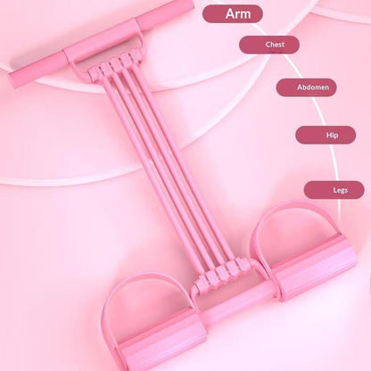 Multifunction Tension Rope, 8-Tube Elastic Yoga Pedal Puller Resistance Band, Elastic Pull Rope Fitness, Full-Body Workout Athome Gym, Exercise Sit-Up, Yoga, Abdominal Training