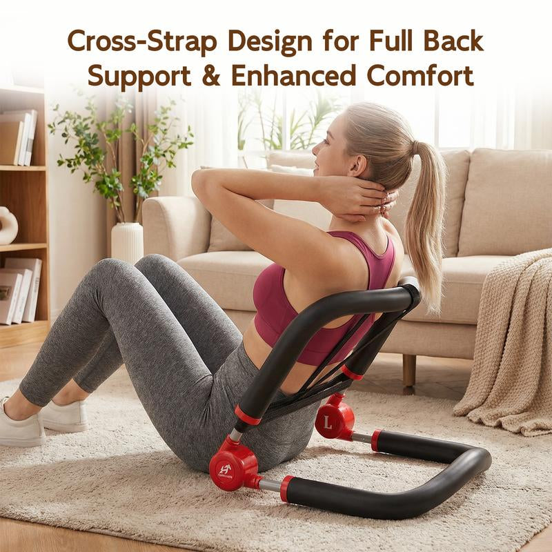 HOPHORSE 10-In-1 AB TRAINER Full Body Workout 3 Resistance Levels 35/44/57 LBS Compact Portable Beginner-Friendly Home & Daily Use