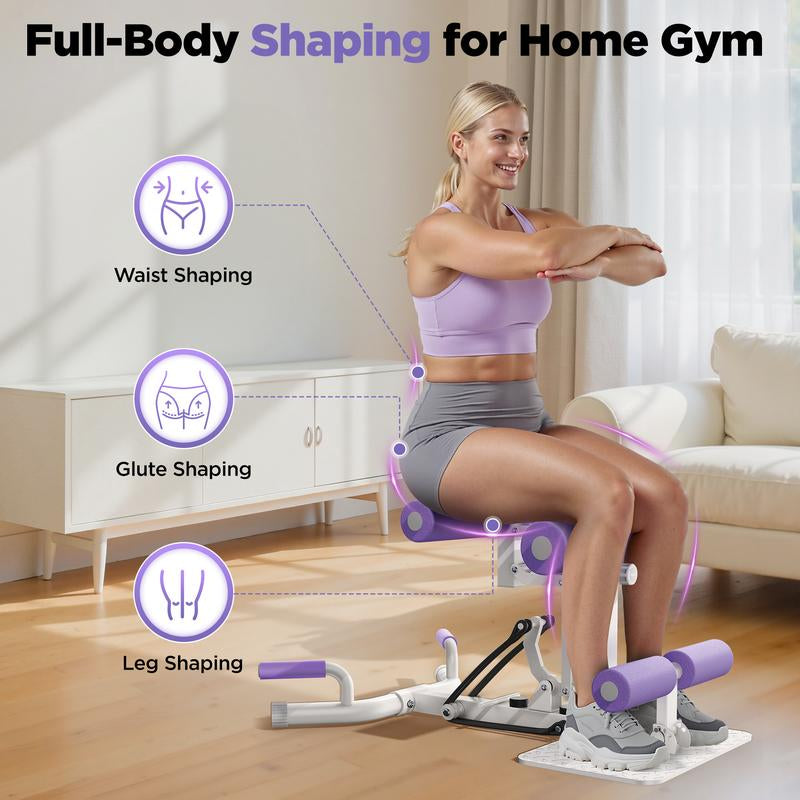 Feierdun Deep Squat Machine, Adjustable Glutes Workout for Home Gym Workout Training, Sit up Machine for Abs and Muscle Building, Abdominal Bench, Push up Fitness Equipment, Tiktokshopblackfriday